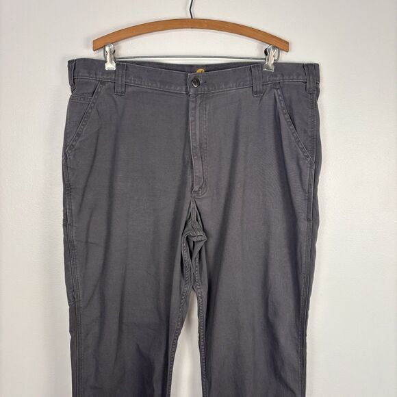 Carhartt Gray Rugged Flex Rigby Relaxed Fit Pant Pants Men's Size 40 x 34 - Picture 5 of 12